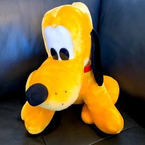 Disney Pluto plush dog really BIG LARGE EUC